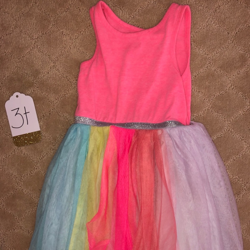 3t rainbow dress